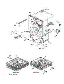 02 - Body Parts parts for Ge Dishwasher GSD2001G00WW from AppliancePartsPros.com