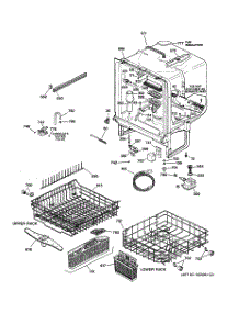 02 - Body Parts parts for Ge Dishwasher GSD5300G00BB from AppliancePartsPros.com
