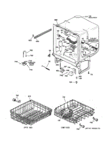 02 - Body Parts parts for Ge Dishwasher GSD2200G00WW from AppliancePartsPros.com