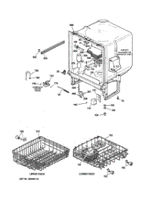 02 - Body Parts parts for Ge Dishwasher GSM2100G00WW from AppliancePartsPros.com