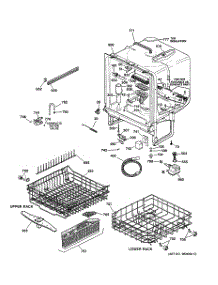 02 - Body Parts parts for Ge Dishwasher GSD5200G00BB from AppliancePartsPros.com