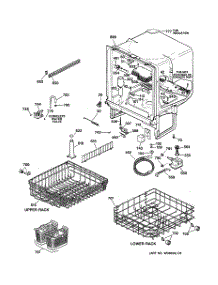 02 - Body Parts parts for Ge Dishwasher GSD3800G00WW from AppliancePartsPros.com
