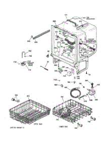 02 - Body Parts parts for Ge Dishwasher GSD3200G00WW from AppliancePartsPros.com