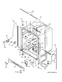 02 - Body Parts parts for Ge Dishwasher GSD6700G00BB from AppliancePartsPros.com