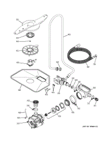 05 - Motor-Pump Mechanism parts for Ge Dishwasher GSD6700G00BB from AppliancePartsPros.com