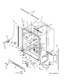 02 - Body Parts parts for Ge Dishwasher GSD6300G00WW from AppliancePartsPros.com