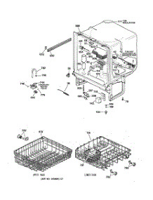 02 - Body Parts parts for Ge Dishwasher GSD2250F01CC from AppliancePartsPros.com