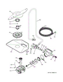 05 - Motor-Pump Mechanism parts for Ge Dishwasher EDW4000G00CC from AppliancePartsPros.com