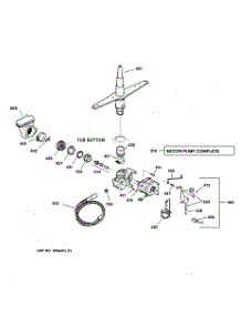 03 - Motor-Pump Mechanism parts for Ge Dishwasher GSD3220F01BB from AppliancePartsPros.com