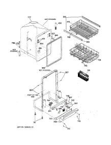02 - Body Parts parts for Ge Dishwasher GSS1800Z02 from AppliancePartsPros.com