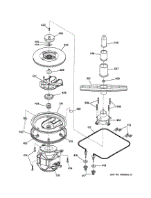 03 - Motor-Pump Mechanism parts for Ge Dishwasher GSS1800Z02 from AppliancePartsPros.com