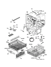 02 - Body Parts parts for Ge Dishwasher EDW2060F02SS from AppliancePartsPros.com