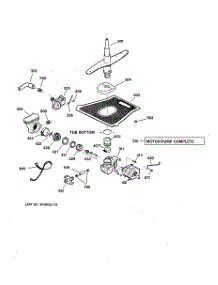 03 - Motor-Pump Mechanism parts for Ge Dishwasher ZBD4200D02WW from AppliancePartsPros.com