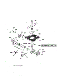 03 - Motor-Pump Mechanism parts for Ge Dishwasher GSD5940F00SS from AppliancePartsPros.com
