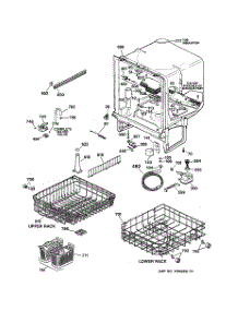 02 - Body Parts parts for Ge Dishwasher GSD3855F00CC from AppliancePartsPros.com