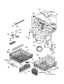 02 - Body Parts parts for Ge Dishwasher GSDL132F01WW from AppliancePartsPros.com