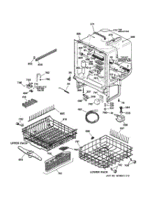 02 - Body Parts parts for Ge Dishwasher GSD5124D02BB from AppliancePartsPros.com