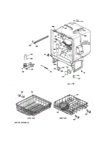 02 - Body Parts parts for Ge Dishwasher GSD980XX04WW from AppliancePartsPros.com