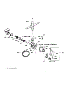 03 - Motor-Pump Mechanism parts for Ge Dishwasher GSD980XX04WW from AppliancePartsPros.com