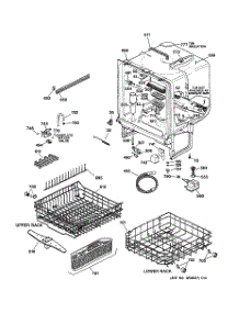 02 - Body Parts parts for Ge Dishwasher GHD5025F01BB from AppliancePartsPros.com