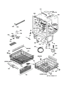 02 - Body Parts parts for Ge Dishwasher GSD5112F02AA from AppliancePartsPros.com