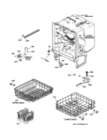 02 - Body Parts parts for Ge Dishwasher GSC3400F00BL from AppliancePartsPros.com