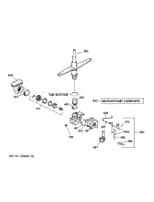 03 - Motor-Pump Mechanism parts for Ge Dishwasher GSC3400F00BL from AppliancePartsPros.com