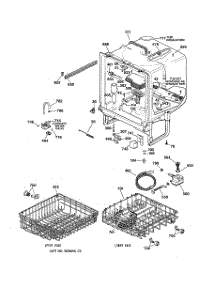 02 - Body Parts parts for Ge Dishwasher GSD3455F00CC from AppliancePartsPros.com