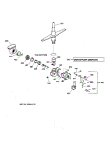 03 - Motor-Pump Mechanism parts for Ge Dishwasher GSD3455F00CC from AppliancePartsPros.com