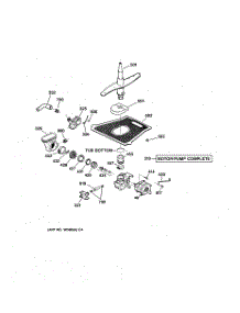 03 - Motor-Pump Mechanism parts for Ge Dishwasher GSD5950F00CC from AppliancePartsPros.com