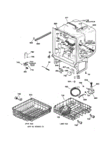 02 - Body Parts parts for Ge Dishwasher GSD3650F00CC from AppliancePartsPros.com