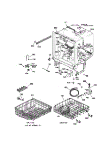 02 - Body Parts parts for Ge Dishwasher GHD3515F00AA from AppliancePartsPros.com