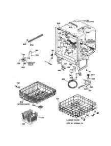 02 - Body Parts parts for Ge Dishwasher GSD3755F00CC from AppliancePartsPros.com