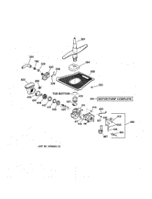03 - Motor-Pump Mechanism parts for Ge Dishwasher GSD5360F00SS from AppliancePartsPros.com