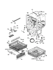 02 - Body Parts parts for Ge Dishwasher GHD5025F00BB from AppliancePartsPros.com