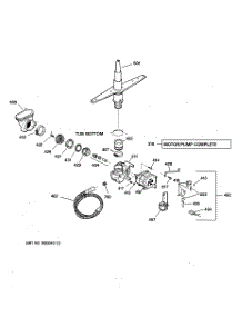 03 - Motor-Pump Mechanism parts for Ge Dishwasher GSD2335F00WW from AppliancePartsPros.com