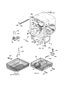 02 - Body Parts parts for Ge Dishwasher GSD3330C05WW from AppliancePartsPros.com