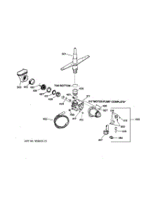 03 - Motor-Pump Mechanism parts for Ge Dishwasher GSD3330C05WW from AppliancePartsPros.com