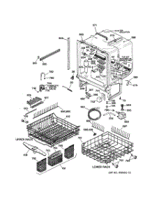 02 - Body Parts parts for Ge Dishwasher GSD5940D01SS from AppliancePartsPros.com