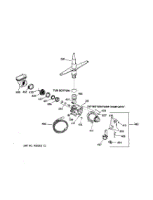 03 - Motor-Pump Mechanism parts for Ge Dishwasher GSD2231F00WW from AppliancePartsPros.com