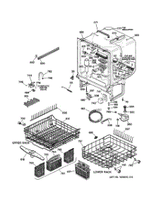 02 - Body Parts parts for Ge Dishwasher GSDL332F00WW from AppliancePartsPros.com
