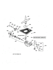 03 - Motor-Pump Mechanism parts for Ge Dishwasher GSDL322F00BB from AppliancePartsPros.com