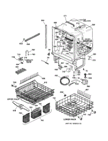 02 - Body Parts parts for Ge Dishwasher GSD5640F00SS from AppliancePartsPros.com