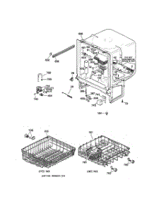 02 - Body Parts parts for Ge Dishwasher GSM2130D00WW from AppliancePartsPros.com