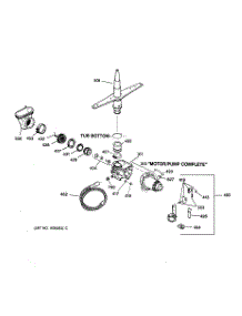 03 - Motor-Pump Mechanism parts for Ge Dishwasher GSD3630ZZ4WW from AppliancePartsPros.com