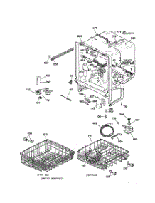 02 - Body Parts parts for Ge Dishwasher GSD3220F00BB from AppliancePartsPros.com