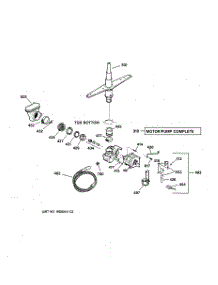 03 - Motor-Pump Mechanism parts for Ge Dishwasher GSD3230F00WW from AppliancePartsPros.com