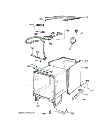 04 - Cabinet & Exterior Parts parts for Ge Dishwasher GSC3400Z03BL from AppliancePartsPros.com