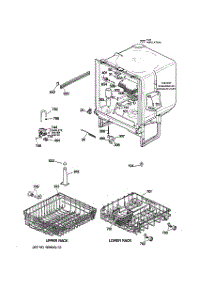 02 - Body Parts parts for Ge Dishwasher GSC3230Z03WW from AppliancePartsPros.com