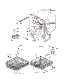 02 - Body Parts parts for Ge Dishwasher GSC3430Z03WW from AppliancePartsPros.com